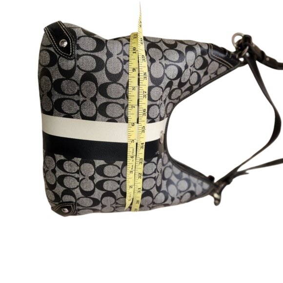 Coach# F14476 Signature Black and Gray Women's Bag - Picture 8 of 16